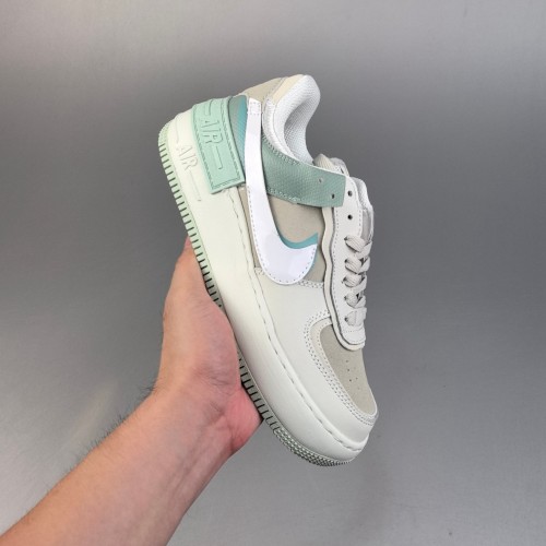 5A Air Force 1 Shadow Mint Green – Women’s Layered Low-Top Sneakers