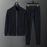 Men's Cotton Tracksuits Outfits Set 2 Piece Jogging Suits Warm Up Sweatsuits Stand Collar Sportswear Track  Suits Sets 38099