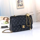 PU Grained leather Classic Flap CF 20S Small Golden Ball   (20cm)