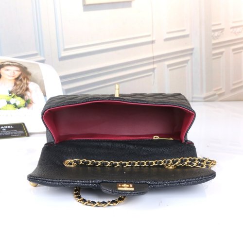 PU Grained leather Classic Flap CF 20S Small Golden Ball   (20cm)