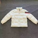5A Striped Logo Patch Cotton Down Jacket