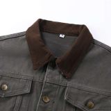 5A WIP FW24 Dayton Trucker Jacket Oversized Cotton Stonewashed Coat