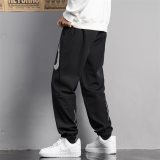 Tech Fleece Joggers Reflective Logo 75D Nylon 4-Way Stretch Cuffed Ankle Men Black DJ9306