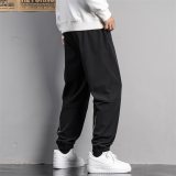Tech Fleece Joggers Reflective Logo 75D Nylon 4-Way Stretch Cuffed Ankle Men Black DJ9306