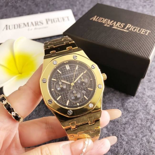 5A 7938LZ Quartz Watches Royal Oak Gold Chronograph Watch - Luxury Wristwatch