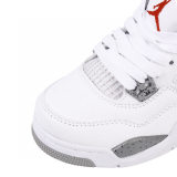 5A Kids Air Jordan 4 Retro White Oreo Children's Shoes CT8527-100
