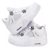 5A Kids Air Jordan 4 Retro Pure Money Children's Shoes 308497-100