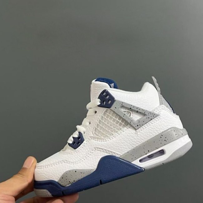 5A Kids Air Jordan 4 Retro Midnight Navy Children's Shoes DH6927-140