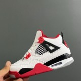 5A Kids Air Jordan 4 Retro Fire Red Children's Shoes DC7770-160