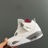 5A Kids Air Jordan 4 Retro White Oreo Children's Shoes CT8527-100