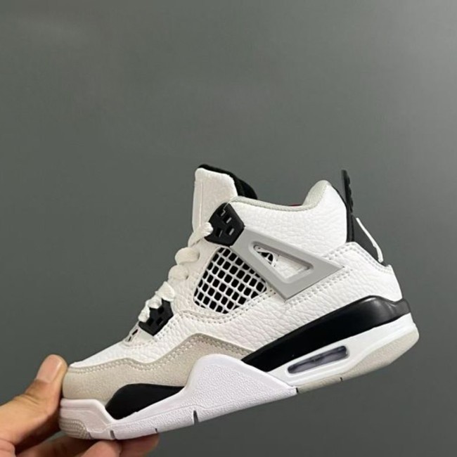 5A Kids Air Jordan 4 Retro Military Black Children's Shoes DH6927-111