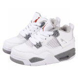 5A Kids Air Jordan 4 Retro White Oreo Children's Shoes CT8527-100