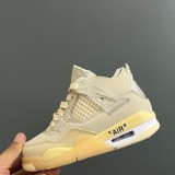 5A Kids Air Jordan 4 Retro Sail Children's Shoes CV9388-100