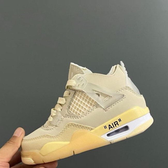 5A Kids Air Jordan 4 Retro Sail Children's Shoes CV9388-100
