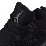 5A Kids Air Jordan 4 Retro Black Cat Children's Shoes FV5029-010