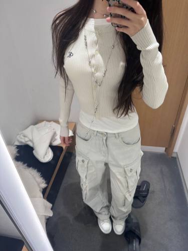 5A Women O-Neck Button Cardigan