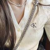 5A Women V-Neck Button Cardigan