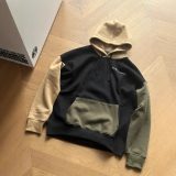 Original Color-Blocked Double-Knit Hoodie