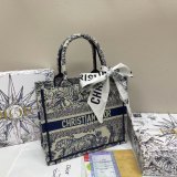 Original Oblique Book Tote Bag Blue (S M L)