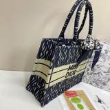 Original Oblique Book Tote Bag Blue (S M L)