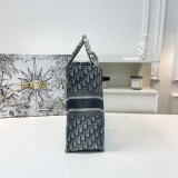 Original Oblique Book Tote Bag Grey (S M L)