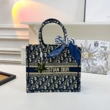 Original Oblique Book Tote Bag Blue (S M L)