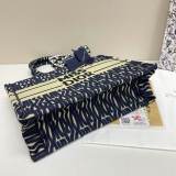 Original Oblique Book Tote Bag Blue (S M L)