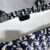 5A Book Tote bag Black Large Toile 44x33cm