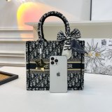 Original Oblique Book Tote Bag Black (S M L)