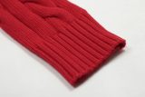Original Women Cable-Knit Cotton V-Neck Jumper