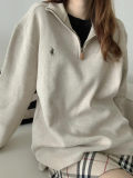 5A 2235 Unisex French Rib Half Zip Pullover