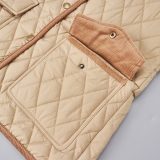 Original Corduroy-Trim Quilted Vest
