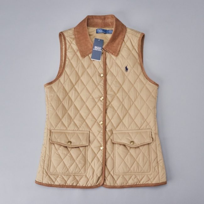 Original Corduroy-Trim Quilted Vest