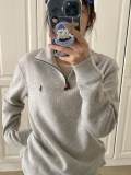 5A 2235 Unisex French Rib Half Zip Pullover