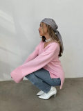 V-Neck Knit Sweater