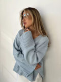 V-Neck Knit Sweater