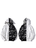 Big ABC Camo Shark Full Zip Hoodie Cotton