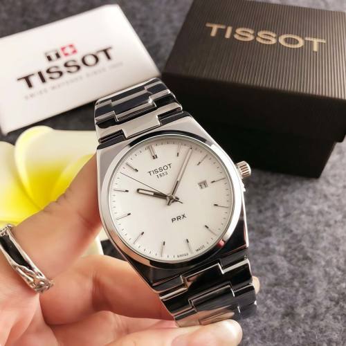 5A 8396SW PRX Super Player Quartz Watch - White Dial Stainless Steel T137.410.11.031.00