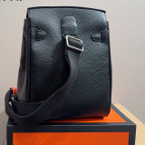 HAC A Gos Shoulder Chest Bag Equestrian Leather Vintage Crossbody Saddle Inspired​​ ﻿
