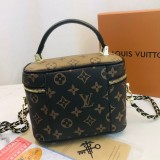 5A Monogram Vanity Makeup Pouch Travel Toiletry