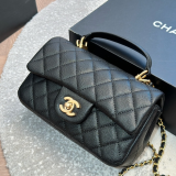Original Grained Cowhide Classic Flap Bag CF 22B  (20cm)
