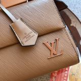 5A 8228 Cluny Mini Epi Leather Handbag - Caramel Brown M58931