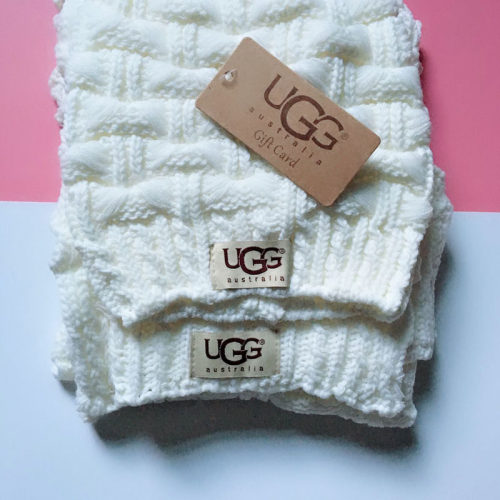 5A Argyle Knit Hat Scarf Set