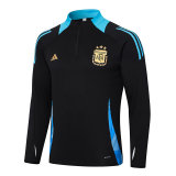 adult Argentina national football team 2024-2025 Mens Soccer Jersey Quick Dry Casual long Sleeve trousers suit black