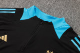 adult Argentina national football team 2024-2025 Mens Soccer Jersey Quick Dry Casual long Sleeve trousers suit black