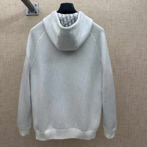 Original Jacquard Cashmere Hoodie Reversible Knit Hooded Sweatshirt Oblique