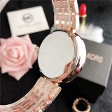 5A 6056D Quartz Watches Women's Crystal-Embellished Rose Gold Watch - Luxury Fashion Wristwatch