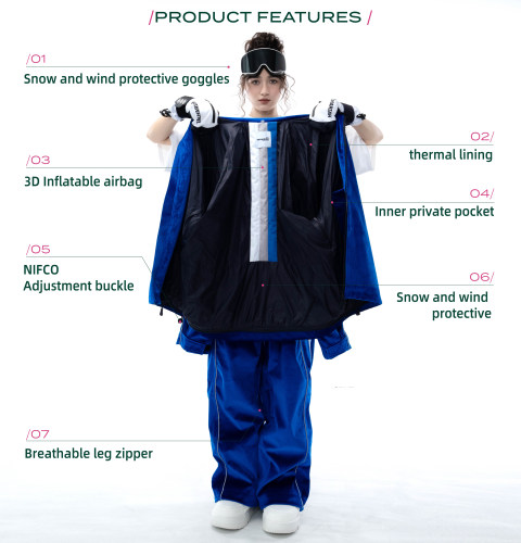 ZACHARIAH Z-Tex 3L Ski Jacket Women's Waterproof Snowboard Pants Set American College Style Windproof Insulated Snowsuit