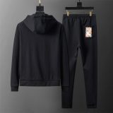 Hooded Cotton Tracksuits Sweatsuits for Men Sweat Track Suits 2 Piece Casual Athletic Jogging Warm Up Full Zip Sportswear Sets