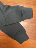 5A Embroidered Equestrian Knight Crewneck Sweatshirt Black